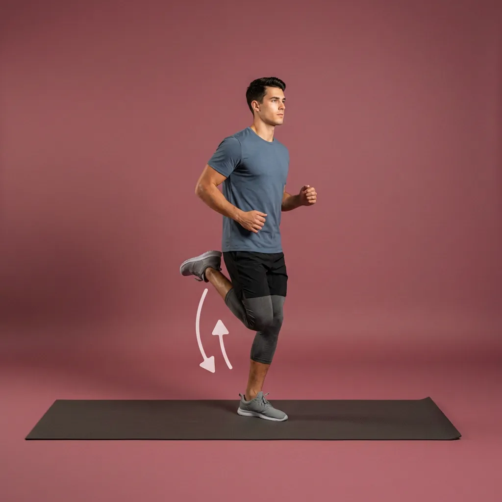 Butt Kicks exercise demonstration