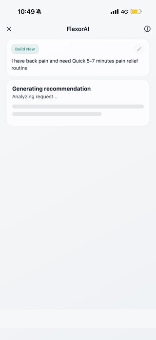 تصميم توصية Flexor AI