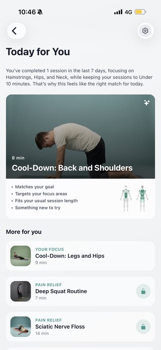 تصميم توصيات «اليوم من أجلك» في Flexor