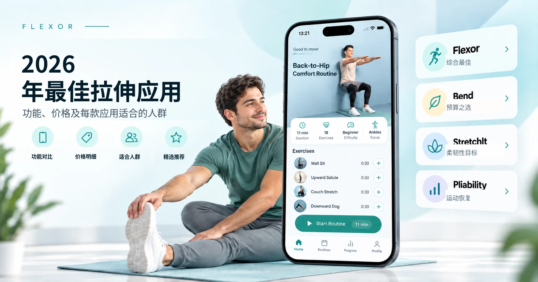2026 年最佳拉伸应用. 功能、价格及每款应用适合的人群