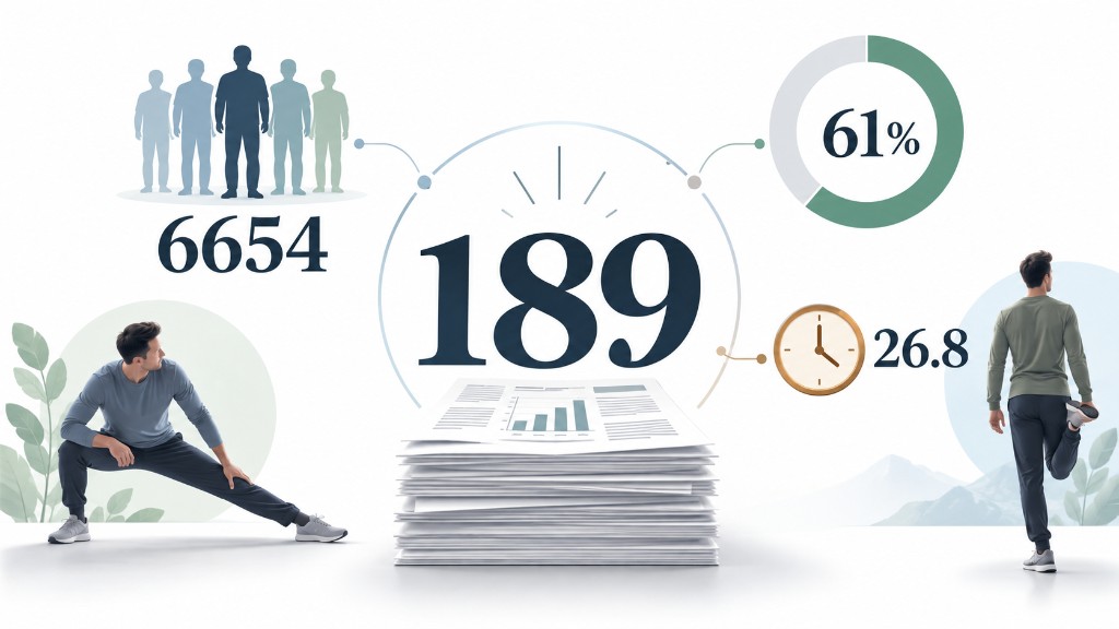 189 çalışma yazılı bir merkez; 6.654 katılımcı, yüzde 61 ve ortalama yaş 26,8