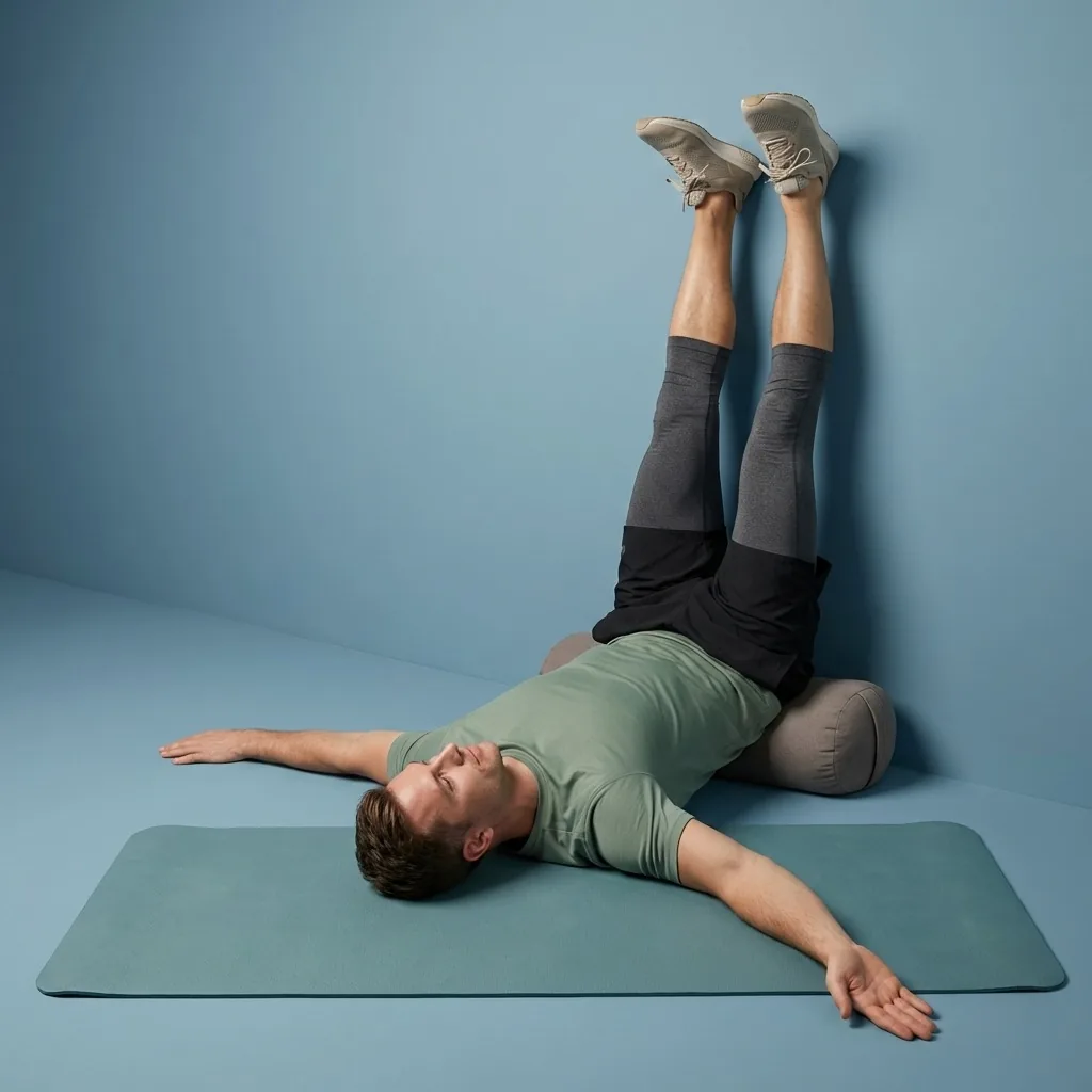 Legs-up-the-wall recovery position