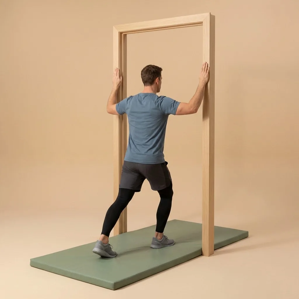 Doorway chest opener stretch