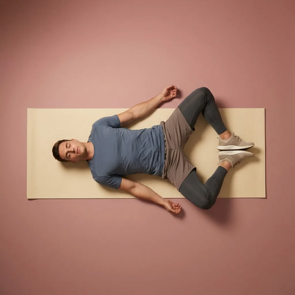 Reclined butterfly recovery stretch