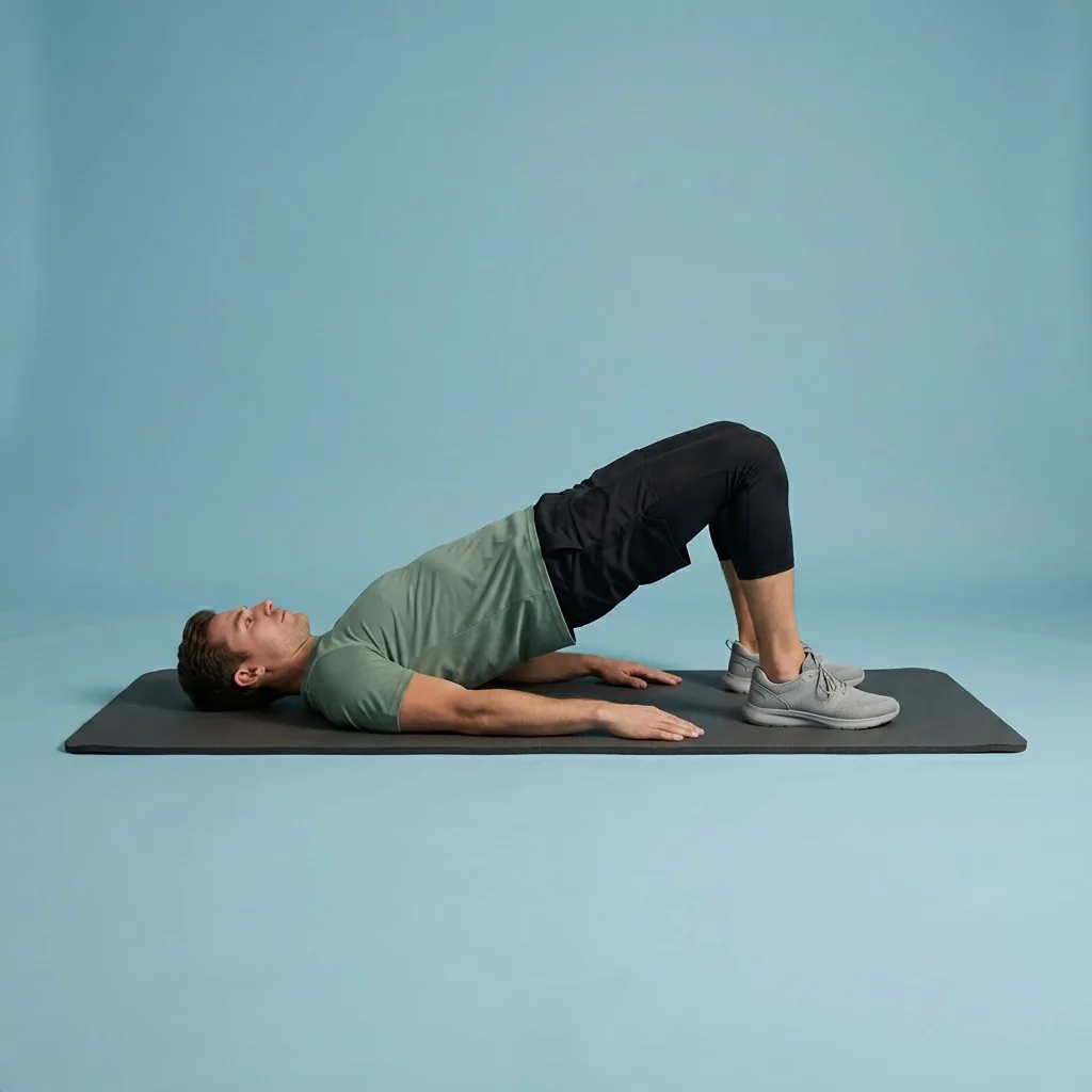 Bridge hold in a guided Flexor routine